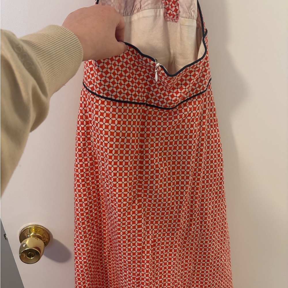 J. Crew Backless Halter Sun Dress Summer Chic Delicate Flirty Size 8 - Picture 5 of 5